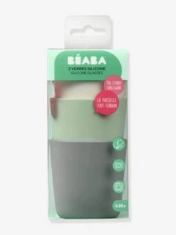 Lot De 3 Verres En Silicone BEABA Multicolore - Beaba -Hape Boutique lot de 3 verres en silicone beaba 2