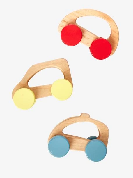 Lot De 3 Voitures En Bois FSC® Multicolore - Vertbaudet 2 Lot De 3 Voitures En Bois FSC® Multicolore - Vertbaudet – Image 2