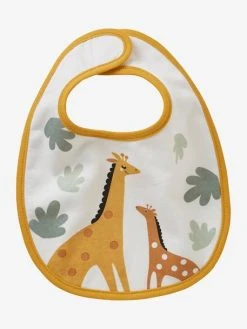 Lot De 7 Bavoirs Naissance En Coton Bio* Vertbaudet Blanc Jungle - Vertbaudet -Hape Boutique lot de 7 bavoirs naissance en coton bio vertbaudet 5