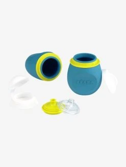 Lot De Gourdes Pour Compotes BEABA Babysqueez' 2 En 1 + Squeez'portion Blue - Beaba -Hape Boutique lot de gourdes pour compotes beaba babysqueez 2 en 1 squeezportion 5