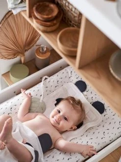 Matelas à Langer + 2 Tapis De Change Personnalisable HANOÏ écru / Multicolore - Vertbaudet -Hape Boutique matelas a langer 2 tapis de change personnalisable hanoi 4