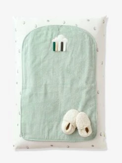 Matelas à Langer Bio Collection LOVELY NATURE Avec Housse + 2 Tapis Blanc/vert - Vertbaudet