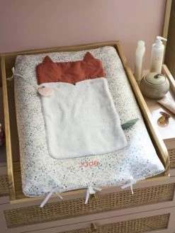 Matelas à Langer FLEURETTES Personnalisable Ecru / Multico - Vertbaudet -Hape Boutique matelas a langer fleurettes personnalisable 2