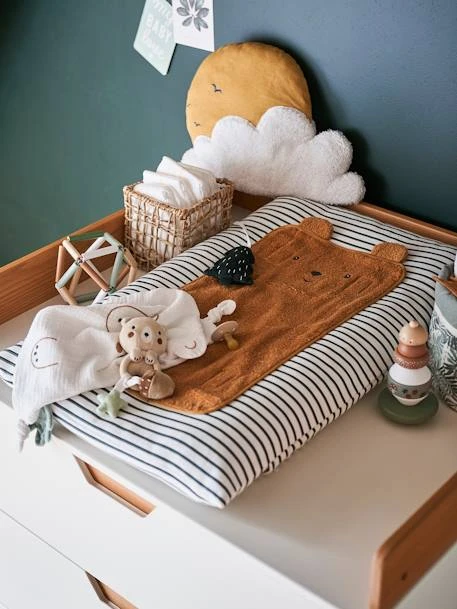 Matelas à Langer GREEN FOREST Personnalisable Beige / Multicolore - Vertbaudet 2 Matelas à Langer GREEN FOREST Personnalisable Beige / Multicolore - Vertbaudet – Image 2