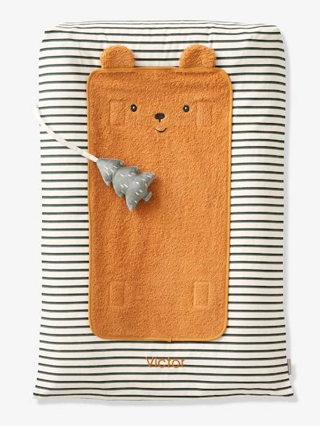 Matelas à Langer GREEN FOREST Personnalisable Beige / Multicolore - Vertbaudet 1 Matelas à Langer GREEN FOREST Personnalisable Beige / Multicolore - Vertbaudet