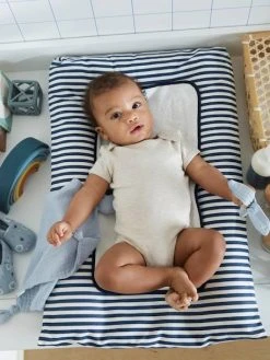 Matelas à Langer MARINIÈRE Blanc/bleu - Vertbaudet -Hape Boutique matelas a langer mariniere 2