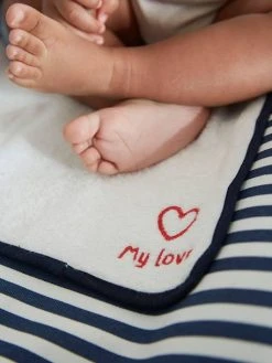 Matelas à Langer MARINIÈRE Blanc/bleu - Vertbaudet -Hape Boutique matelas a langer mariniere 3