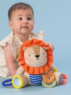 Peluche D'activités Lion - TAF TOYS Orange - Taf Toys -Hape Boutique peluche dactivites lion taf toys 2