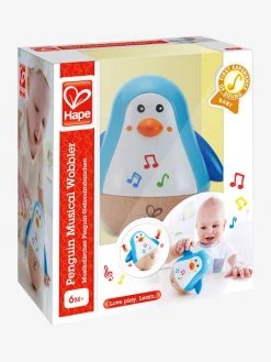 Pingouin Culbuto Musical HAPE Bleu - Hape -Hape Boutique pingouin culbuto musical hape 4