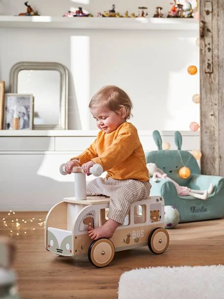 Porteur Bus à Doudous HANOÏ En Bois FSC® Multicolore - Vertbaudet 1 Porteur Bus à Doudous HANOÏ En Bois FSC® Multicolore - Vertbaudet