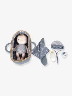 Poupon LITTLE DUTCH Bébé Jim Et Ses Accessoires Bleu - Little Dutch -Hape Boutique poupon little dutch bebe jim et ses accessoires 3