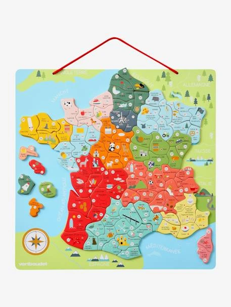 Puzzle De La France Magnétique En Bois FSC® Multicolore - Vertbaudet 2 Puzzle De La France Magnétique En Bois FSC® Multicolore - Vertbaudet – Image 2