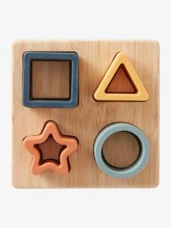 Puzzle Des Formes En Bois Et Silcone Multicolor - Vertbaudet -Hape Boutique puzzle des formes en bois et silcone 2