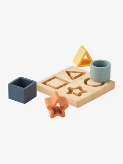 Puzzle Des Formes En Bois Et Silcone Multicolor - Vertbaudet -Hape Boutique puzzle des formes en bois et silcone 3