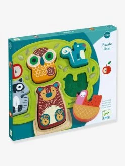 Puzzle Feutrine Oski - DJECO Vert - Djeco