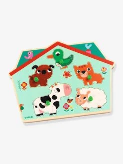 Puzzle Sonore Ouaf Woof - DJECO Bleu - Djeco -Hape Boutique puzzle sonore ouaf woof djeco 2