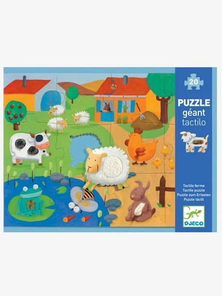 Puzzle Tactiloferme 20 Pièces DJECO Multicolore - Djeco 1 Puzzle Tactiloferme 20 Pièces DJECO Multicolore - Djeco