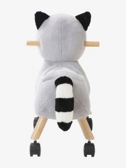 Raton Laveur Masqué à Roulettes En Peluche Et Bois FSC® Multicolore - Vertbaudet -Hape Boutique raton laveur masque a roulettes en peluche et bois fsc 3