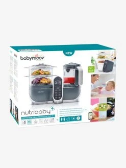 Robot Multifonction BABYMOOV Nutribaby+ Préparateur Culinaire Cuiseur Et Mixeur Industrial Grey - Babymoov -Hape Boutique robot multifonction babymoov nutribaby preparateur culinaire cuiseur et mixeur 5