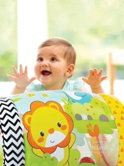 Rouleau Jungle Peek & Roll - INFANTINO Multicolore - Infantino -Hape Boutique rouleau jungle peek roll infantino 2