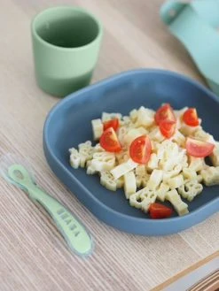 Set Vaisselle 4 Pièces Silicone BEABA Rose - Beaba -Hape Boutique set vaisselle 4 pieces silicone beaba 2