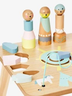 Table D'activités Petits Sioux En Bois FSC® Multicolore - Vertbaudet -Hape Boutique table dactivites petits sioux en bois fsc 4