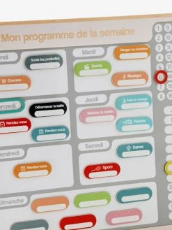 Tableau Organisateur De Semaine Gris - Vertbaudet -Hape Boutique tableau organisateur de semaine 2
