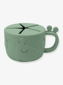 Tasse à Goûter DONE BY DEER Peekaboo Raffi En Silicone Vert - Done By Deer -Hape Boutique tasse a gouter done by deer peekaboo raffi en silicone 4