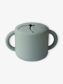Tasse à Goûter MUSHIE En Silicone Vert - Mushie -Hape Boutique tasse a gouter mushie en silicone 3
