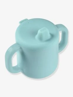 Tasse D'apprentissage BEABA En Silicone Bleu - Beaba -Hape Boutique tasse dapprentissage beaba en silicone 3