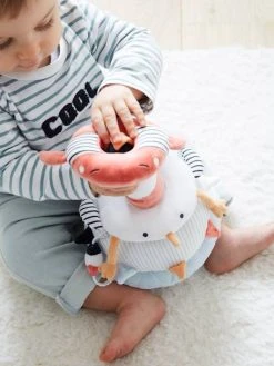 Tour à Empiler En Tissu LEON SUR LE PONTON Multicolore - Vertbaudet -Hape Boutique tour a empiler en tissu leon sur le ponton 5