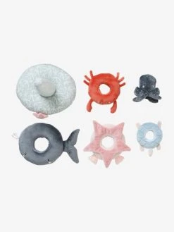 Tour à Empiler En Tissu SOUS L'OCÉAN Gris - Vertbaudet -Hape Boutique tour a empiler en tissu sous locean 3