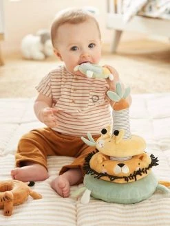 Tour à Empiler En Tissu TANZANIE Multicolore - Vertbaudet -Hape Boutique tour a empiler en tissu tanzanie 2