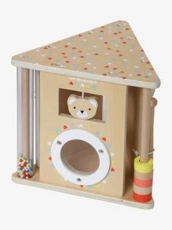 Triangle D'activités Musicales En Bois FSC® Beige - Vertbaudet -Hape Boutique triangle dactivites musicales en bois fsc 2